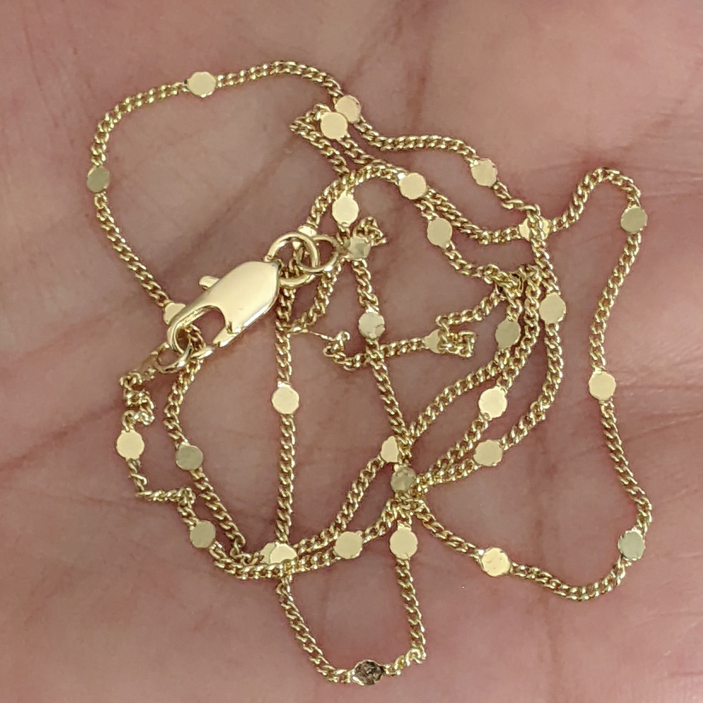 Elegant Gold Chain Necklace 18 Inches